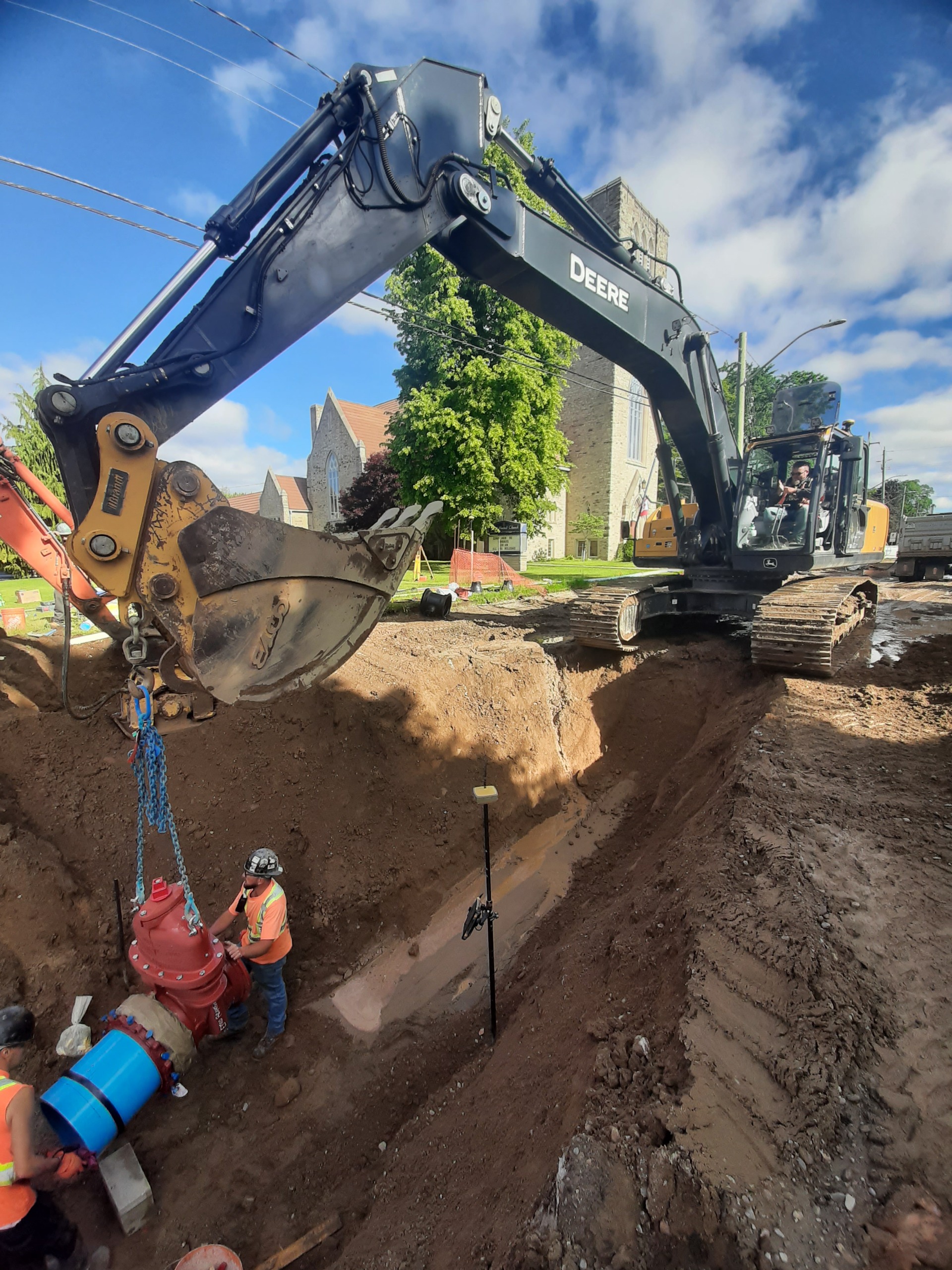 construction site on St. George St.