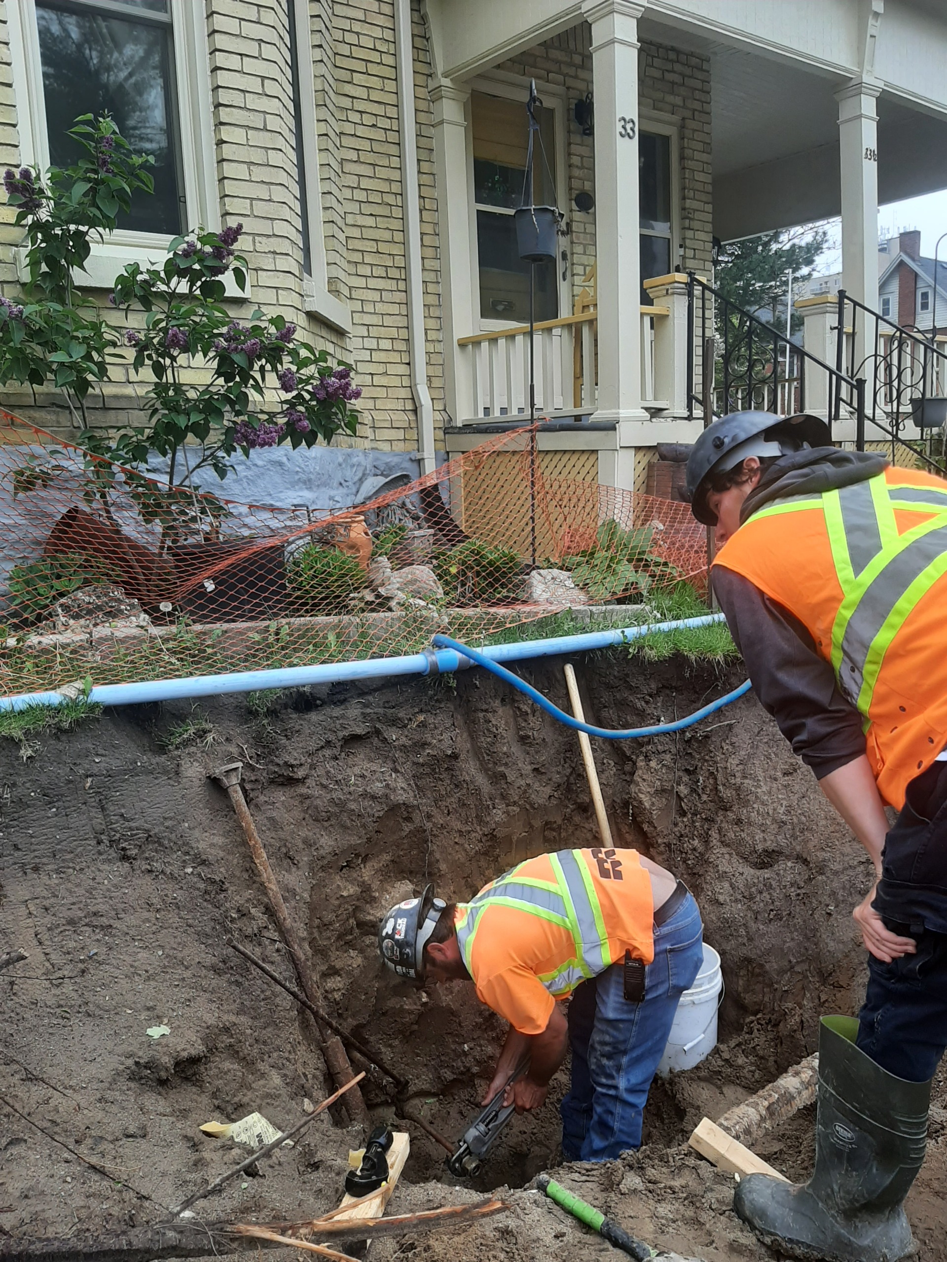 construction occurring on St. George St.