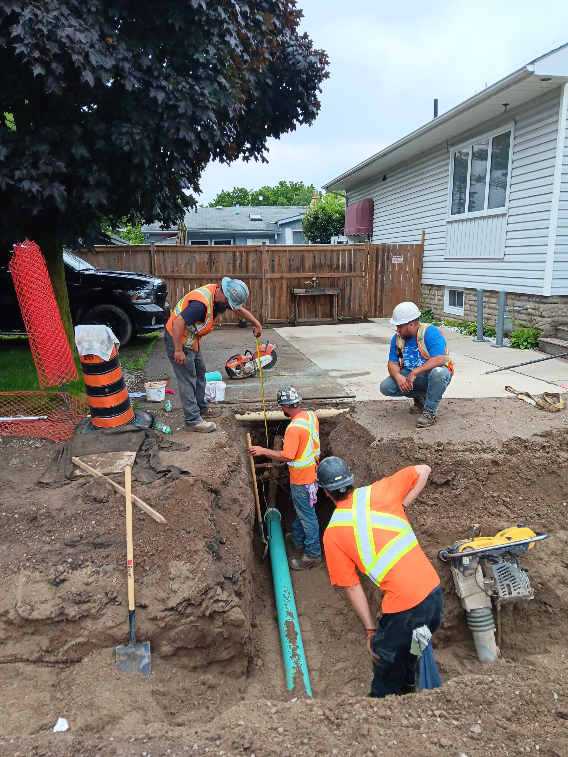 construction occurring on St. George St.