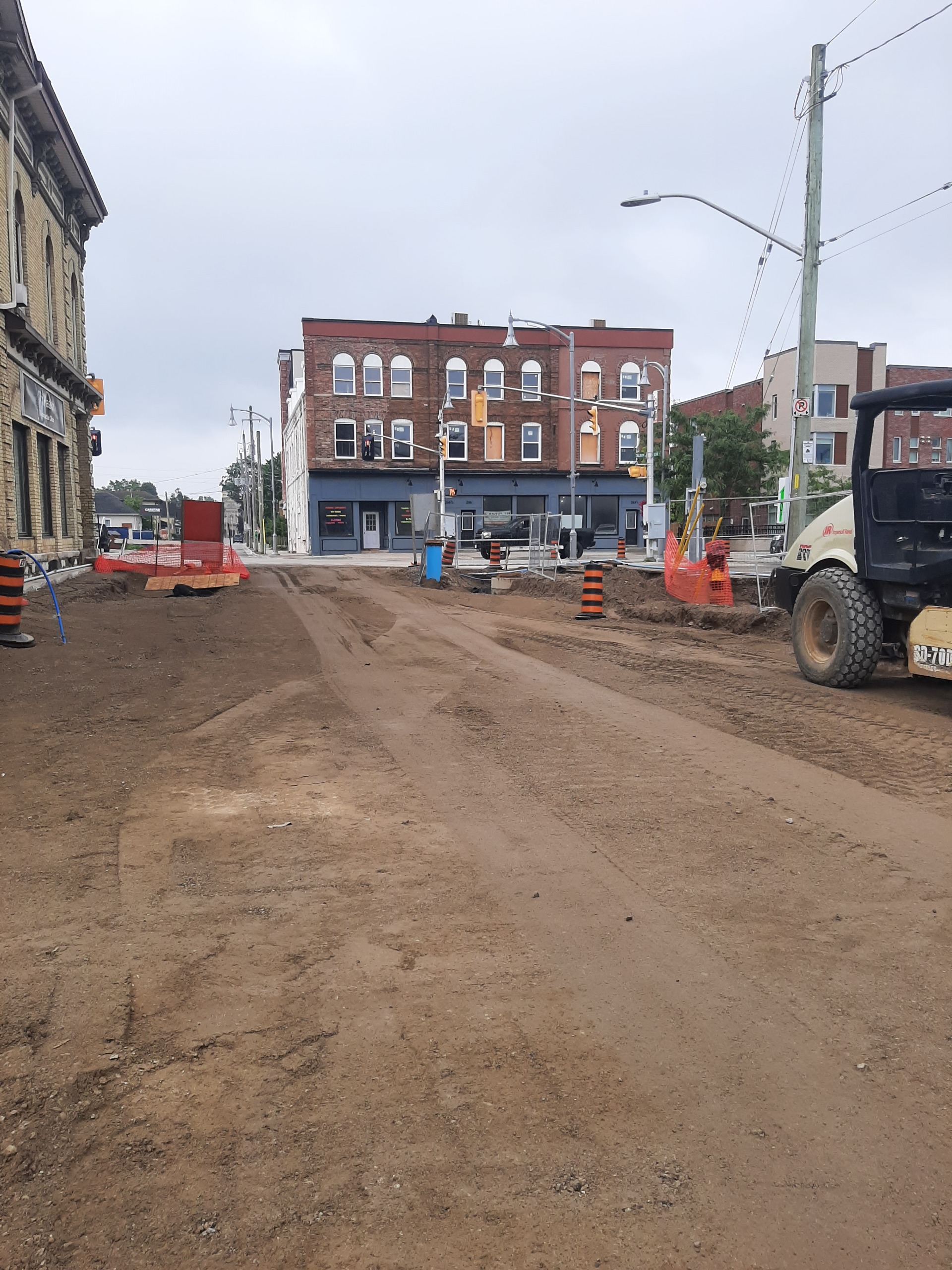 construction site on St. George St.